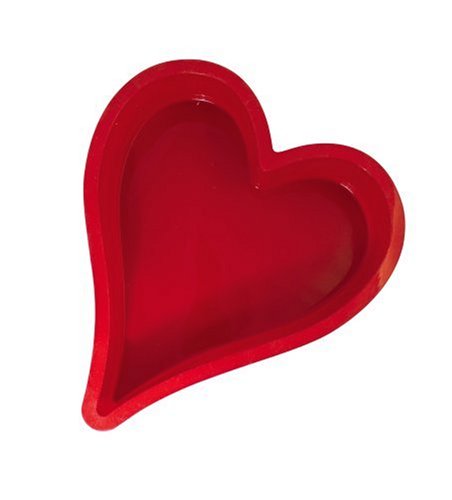 SiliconeZone Heart Cake Pan Red