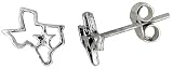 Tiny Sterling Silver Texas Stud Earrings