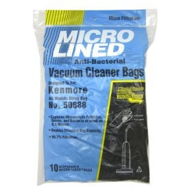Package of 10 Replacement Kenmore Micro Bags Upright Model 5068, by Kenmore