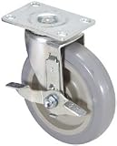 5 BRAKED SWIVEL CASTER 250 LB. CAPACITY
