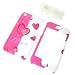Premium - Apple iPhone Lovely Pink Heart Cover w/Clip - Faceplate - Case - Snap On - Perfect Fit Guaranteed