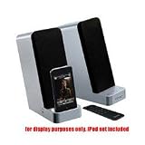 iHome IH70SRC Computer Stereo Speaker System with Dock for iPod (Silver)