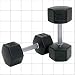 85 lb Rubber Encased 31mm Tri-Grip Handle HEX Dumbbell