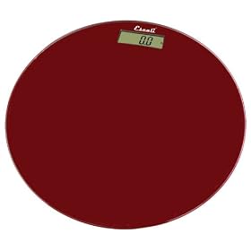 Escali Glass Precision Lithium Scale - Rio Red (Round)