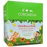 Coromega Child Brain & Body, Lemon Lime 60 count( Double Pack)