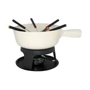 Le Cuistot Cheese Fondue Set 8.25 Inches - White by 