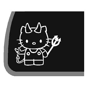 Devil Hello Kitty Car Decal / Sticker