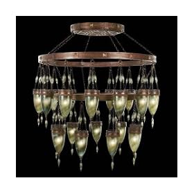 Fine Art Lamps 717540-5 Scheherazade 24 Light Large Foyer Chandelier in Aged Dark Bronze... by Fine Art Lamps