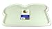 Rubber Place Mat For Dogs (White/Paws)