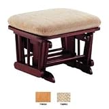 Glider Ottoman - Pecan Finish/Chamber Antique Fabric