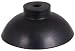 1 1/2 Dia. x 5/8 Height, Hollow Neck w/8-32 Insert, Color - Black, Suction Cup (1 Each)