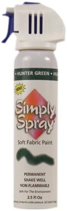 Bulk Buy: Deval Products Simply Spray Soft Fabric Paint 2.5 Ounces Hunter Green SS3801-219M (3-Pack)