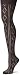 Steve Madden Legwear Women's Open Work Diamond Tight,Dk. Grey,Small/Medium