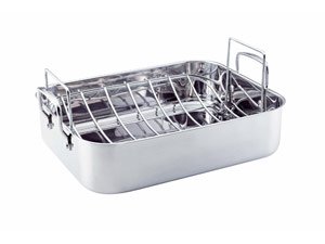 Childrens Toyshop  Kitchen & Housewares : KitchenAid Gourmet Distinctions 16-1/2-Inch Roaster with Rack