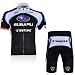 2011 SUBARU TREK Short Sleeve BlackWhite Cycling Jersey Cycling Wear + Short(available Size:S, M, L, Xl, Xxl,XXXL)