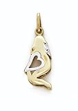 14K 2T Virgo Zodiac Pend - GH16492