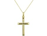 Cross Pendant in 14K Yellow Gold with Chain