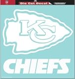 Kansas City Chiefs 18"x18" Die Cut Decal officially licensed placed on surfaces self-adhesive