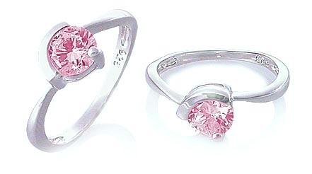 Round Cut White Cz Flower Toe/Pinky Ring Sterling Silver