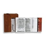 Day-Timer Desk 1 Zippered Distressed Leather 1-Page-Per-Day Solution Set - April 2008 - Tan