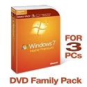 Microsoft Windows 7 Home Premium Upgrade Family Pack (3-User)