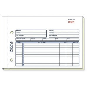 Rediform Invoice, Carbonless Duplicate, 5.5 x 8.5 Inches, 50