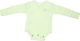Snapibasic Long Sleeves Side Snap Bodysuit, Light Green, Newborn