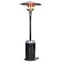 Fire Sense Commercial Patio Heater, Stainless Steel and Black Powder Coating