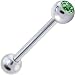 SWAROVSKI Peridot GEM Straight Barbell Ring