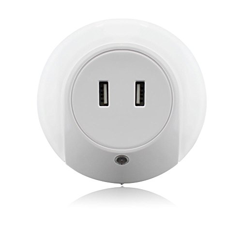 Zitrades led night light with dusk to dawn sensor and u…