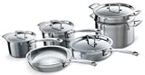 Le Creuset Tri-Ply Stainless Steeel Cookware Set - 10-Piece