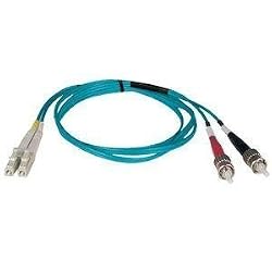Tripp Lite N818-01M 10Gb Multimode Duplex 50/125 LSZH Aqua Fiber Patch Cable LC/ST - 1M (3ft)