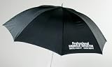 44 White Satin Umbrella with Removable Black Cover