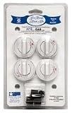 RANGE KLEEN 8234 Gas Range Knobs (4-pk, White)