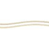 14K Gold Footprints Herringbone Chain Bracelet - 8