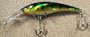 JLVLures JLV Lures Curved Minnow Freshwater Diver Emerald Shiner : Walleye Sauger Pike Bass Steelhead Crankbait Deep Troll Tantalizing Curve Body Wobble Kicking Rattle Rattling Trolling Casting Cast Treble Bronze Hook Darting Structure Fishing Gravel Bottom Rock Stump