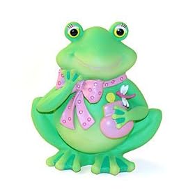 Adorable Hops & Kisses Frog Bank For Baby Girl Adorable Nursery Decor