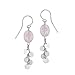 Sterling Silver French Wire Earrings with Amethyst title=