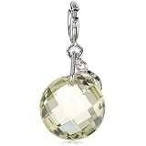 ELLE Jewelry Charms Faceted Round Lemon Quartz