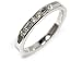Diamond Wedding Band or Stacking Ring Channel Set Half Circle, 14k White Gold, Ring Size 6.5 (T.w 0.30)