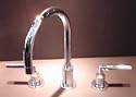 Dornbracht Waschbecken-Dreilochbatterie Tara 13,5cm platin 20 710 890-08