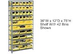 Bin Shelving Open Shelving 36x12x75