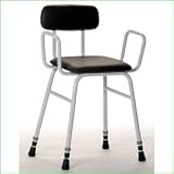 Perching Stool with Arms and Back - SHOWER STOOLby Essential Aids