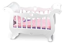 Melissa & Doug Deluxe Wooden Doll Furniture - Crib