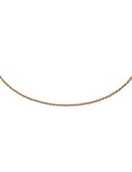 14K Tri-Tone Gold Plaited Motif Multi Strand Mirror Spring Necklace