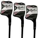 Confidence Golf HQ 7 SQUARE Set of 3 LADY Rescue Hybrid Golf Clubs 18-21-24