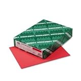 Wausau Paper 22841 Astrobrights Colored Card Stock, 8-1/2 x 11, 65-lb, Rocket Redt, 250/Pk