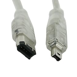 HDE&reg; 1394a FireWire 6-pin to 4-pin Cable - 1M