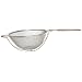 Adcraft DBTN-10RB 10" Double Mesh, Reinforced Tinned Steel Strainer with Light Color Hardwood Handle