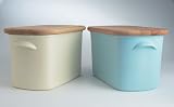 Nigella Lawson Living Kitchen Bread Bin Beech/Cream
